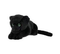 Keel Toys KEELECO - Peluche de Pantera Negra de 25 cm, Suave y ecológico para niños, 100% Reciclado, Juguete Duradero y Lavable, Regalo Original, Animal Salvaje de Peluche Negro