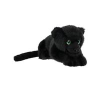 KEELECO - Peluche de Pantera Negra (35 cm, Suave, ecológica, 100% reciclada, Duradera, Lavable, Regalo Infantil, Animal Salvaje Negro