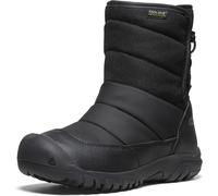 KEEN Botas de nieve impermeables Puffrider unisex para niños, Acero Negro Gris, 34 EU