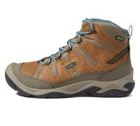 KEEN Botas de senderismo impermeables Circadia Mid para mujer, Toasted Coconut North Atlantic, 38.5 EU