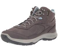 KEEN Botas de senderismo Terradora Explorer Mid impermeables para mujer, Gris acero, cielo transparente, 38.5 EU
