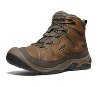 KEEN Circadia Mid Height Comfortable Waterproof, Botas de Senderismo Hombre, Bison Brindle, 42 EU Ancho