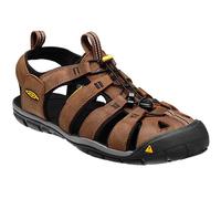 KEEN Clearwater Cnx Leather - Hombre - Marrón / Negro - talla 46- modelo 2026