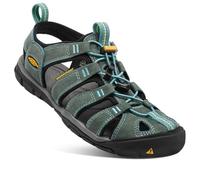 KEEN Clearwater Cnx, Sandalias, Mujer, Mineral Blue/Yellow Cuero, 37 EU