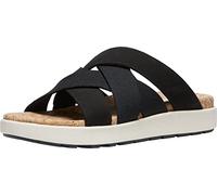 KEEN Elle Mixed Slide, Sandalias Mujer, Black/Birch, 42 EU