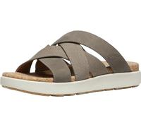 KEEN Elle Mixed Slide, Sandalias Mujer, Brindle/Birch, 39 EU