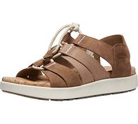 KEEN Elle Mixed Strap, Sandalias con Correa de Tobillo Mujer, Toasted Coconut/Birch, 35.5 EU