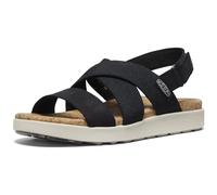 KEEN Elle - Sandalias cruzadas para mujer, Negro (Black/birch), 9