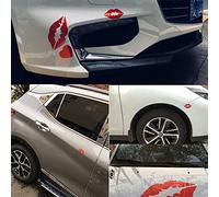 Keen Girls Night Out - Adhesivo de vinilo con labios rojos, coches, camiones, furgonetas, paredes, portátiles, labios, beso, boca, pegatina de vinilo para ventana de coche, 15 unidades, color rojo