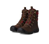 KEEN Greta Boot Waterproof, Botas de Nieve Mujer, Dark Brown/Red Plaid, 38 EU