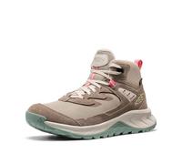 KEEN Hightrail - Botas de senderismo para mujer, de altura media, duraderas, ligeras, transpirables, impermeables, de piel, Limonada rosa Brindle, 39 EU