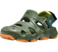 KEEN Hyperflt - Sandalias unisex para niños, color verde bronce/cáscara de naranja, talla 4, Bronce Verde Naranja Peel, 37 EU