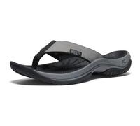 KEEN Kona Flip TG, Chanclas para Hombre, Steel Grey/Black Cuero, 40.5 EU