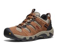 KEEN Men's Headout Waterproof Hiking Shoes, Bison/Fossil Orange, 47.5