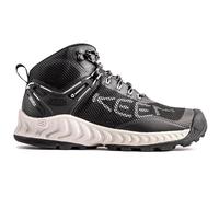 KEEN NXIS EVO Mid Waterproof, Botas para Senderismo Mujer, Black/Blue Glass, 38 EU