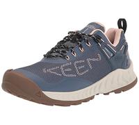 KEEN NXIS EVO Waterproof, Zapatos para Senderismo Mujer, Vintage Indigo/Peachy, 38 EU