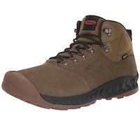 KEEN NXIS Explorer Mid Waterproof, Botas para Senderismo Hombre, Dark Olive/Black, 43 EU