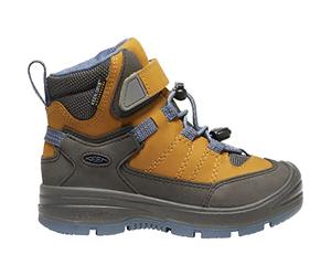 KEEN Redwood MID WP-C Hiking Boot, Harvest Gold/Vintage Indigo, 29 EU