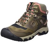 KEEN Ridge Flex Mid Waterproof, Botas para Senderismo Mujer, Brown, 42 EU
