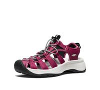 KEEN Sandalia Astoria West para mujer, Beaujolais Star White, 40.5 EU