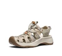 KEEN Sandalia Astoria West para mujer, Plaza Taupe - Pecana tostada, 38 EU