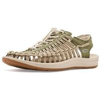 KEEN Sandalias de lona Uneek para hombre, Oliva Martini/Abedul, 9