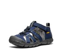 KEEN Sandalias Seacamp 2 CNX unisex con puntera cerrada para niños, Academia Naval/Drizzle, 4 Big Kid