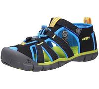 KEEN Seacamp 2 Cnx, Sandalias para Unisex niños, Negro (Black/Brilliant Blue), 27/28 EU