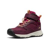 KEEN Skua Mid Waterproof, Botas de Senderismo Unisex niños, Fig/Peach Fuzz, 32/33