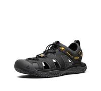 KEEN - Solr, Sandalia de los hombres, Black/Gold,