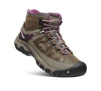 KEEN Targhee 3 Mid Waterproof, Zapatos para Senderismo Mujer, Marrón (Weiss/Boysenberry), 40.5 EU