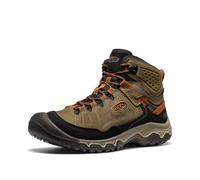 KEEN Targhee 4 - Botas de senderismo impermeables de altura media para hombre, Tortuga marina/nuez tostada, 10