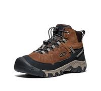 KEEN Targhee 4 Mid - Botas de senderismo impermeables unisex para niños, Bison Brindle, 6 UK