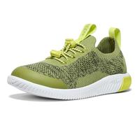 KEEN Unisex-Child KNX Knit Lace Sneakers, Iguana/Evening Primrose, 25/26