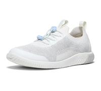 KEEN Unisex-Child KNX Knit Lace Sneakers, Star White/Skyway, 39