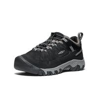 KEEN Unisex-Child Targhee 4 Low Waterproof Hiking Shoes, Black/Steel Grey, 32/33