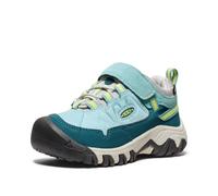 KEEN Unisex-Child Targhee 4 Low Waterproof Hiking Shoes, Reef Waters/Daiquiri Green, 36