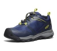 KEEN Unisex-Child Wanduro Low Waterproof Sneakers, Sky Captain/Evening Primrose, 24