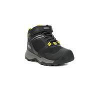 KEEN Unisex-Child Wanduro Mid Waterproof Hiking Boots, Black/Silver, 31