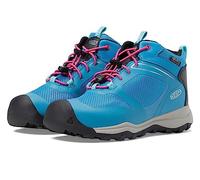KEEN Unisex-Child Wanduro Mid Waterproof Hiking Boots, Fjord Blue/Fuchsia Purple, 25/26