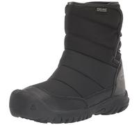 KEEN Unisex Kid's Puffrider Waterproof Snow Boots, Acero Negro Gris, 8 UK Child