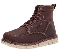 KEEN Utility San José - Botas de trabajo de cuña con punta suave de 6 pulgadas para mujer, Pan de jengibre/Blanco apagado, 40 EU Ancho