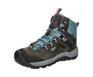 KEEN Women's Revel 4 Mid Polar Snow Boots, Magnet North Atlantic, 42 EU