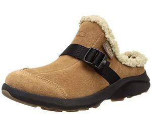 KEEN Zuecos con Capucha para Mujer, Negro Coco Tostado, 38 EU