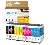 KEENKLE 604XL Cartuchos de Tinta compatibles para Epson 604 604 XL Multipack para Expression Home XP-2200 XP-2205 XP-3200 XP-3205 XP-4200 XP-4205 Workforce WF-2910 WF-2930 WF-2935 WF-2950 (12-Pack)