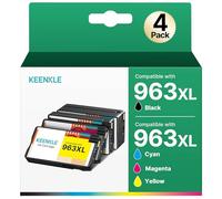 KEENKLE 963 963XL - Cartuchos de tinta para HP 963 963 XL para HP OfficeJet Pro 9010 9012 9022 9014 9015 9013 9020 9016 9018 9025 9019 (negro/cian/9019019 Magenta/Amarillo)
