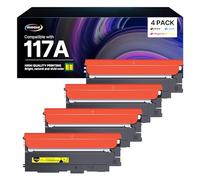 Keenkle - Cartucho para HP 117 A, Compatible con HP Color Laser MFP 178nw 179fnw 150nw 150a 178nwg 179fwg 178 179 150 W2070A W2071A W2072A W2073A (Negro, Cian, Amarillo Magenta Pack de 4)