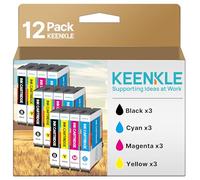 KEENKLE compatibles para Epson 604 604 XL Multipack Cartuchos de Tinta para Expression Home XP-2200 XP-2205 XP-3200 XP-3205 XP-4200 XP-4205 Workforce WF-2910 WF-2930 WF-2935 WF-2950 (12-Pack)