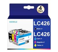 KEENKLE LC426 Cartuchos compatibles con Brother LC426 LC426XL LC-426XL LC-426XLVAL LC426XLVAL Multipack para Brother MFC-J4340DW MFC-J4540DW MFC-J4540DWXL (4 Unidades)