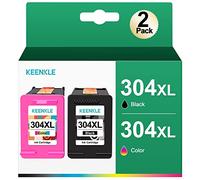 KEENKLE Remanufacturado Tinta 304XL, Negro y Tricolor, Pack de 2, para HP 304 XL 304XL, para HP Envy 5030 5000 5010 5032 5020 para HP Deskjet 2630 3750 3733 3735 3730 2632 26262